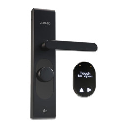 LOQED Touch Smart Lock (Black) – Smart Door Lock with WiFi & Bluetooth by Shelly