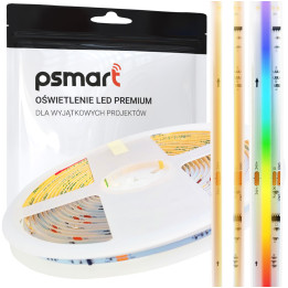 PSMART Taśma LED COB 24V RGBWIC 3000K IP20 10 мм 720 светодиодов/м 5 м