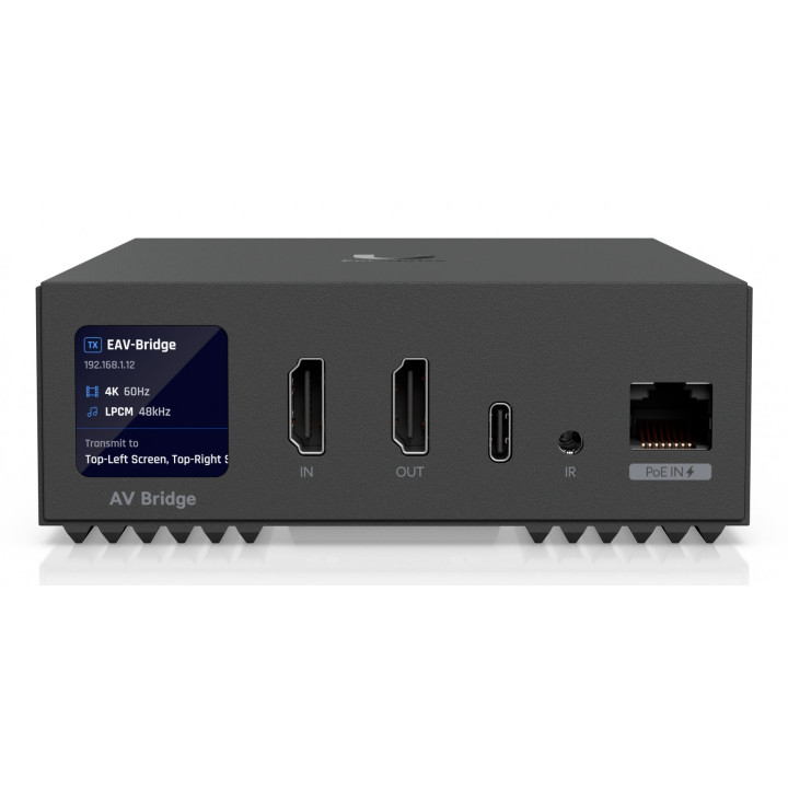 Ubiquiti Enterprise Audio/Video Bridge AV raidītājs un uztvērējs melns