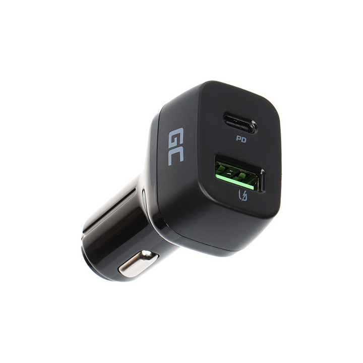 Green Cell CAD33-GC USB-C Car Charger 12V/24V Fast Charging