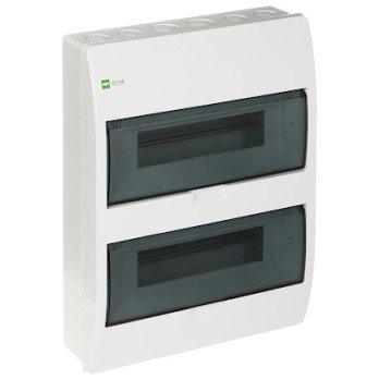 SURFACE-MOUNTING DISTRIBUTION CABINET 24-MODULAR ELEGANT-2X12/NT/W/EPN Elektro-Plast