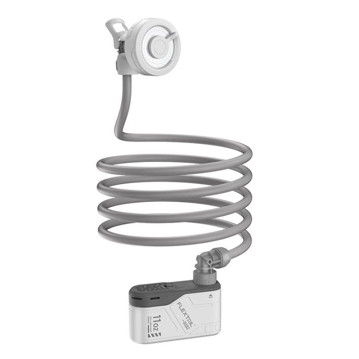 „Flextail Max Shower“ nešiojamas dušas su pompa (baltas)