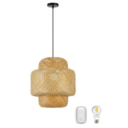 Immax BOHO HILO COMPLETE 38 cm viedais griestu/sienas apgaismojums ar E27 spuldzi un tālvadības pulti