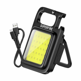 Superfire MX16 žibintuvėlis, 600 lm, 500 mAh, USB-C, 4 režimai