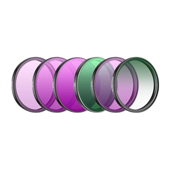 Sunnylife OA6-FI109 Filter Set for DJI Osmo Action 6 (CPL/ND8/16/32/64/Black Mist 1/4)