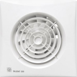 Gaisa ventilatori SILENT-200 CHZ (220-240V 50) RE ar mitruma sensoru un laika releju, ar gultņa motoru un vārstu