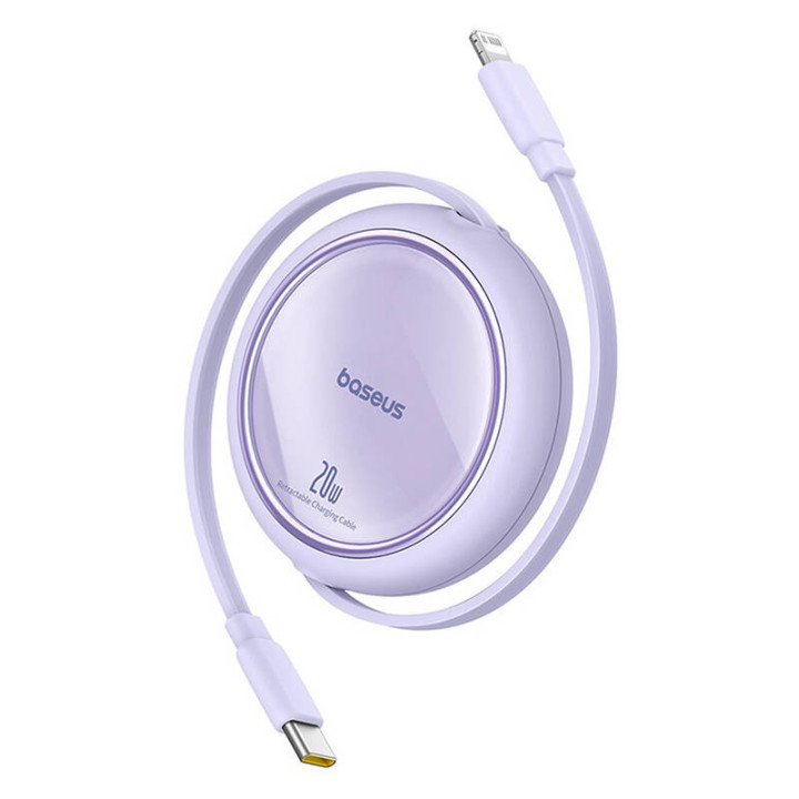 Baseus Free2Pull USB-C to Lightning Cable 20W 1m Purple P10364501511-00