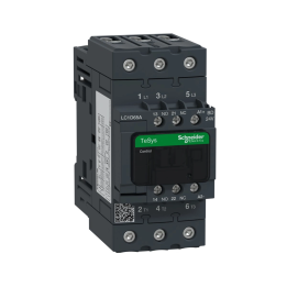 Schneider Electric TeSys D maitinimo kontaktorius 65A 30 kW 3P 1NO 1NC ritė 24 VDC dėžutės gnybtai