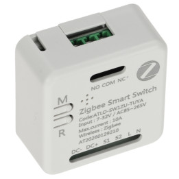 ATLO ATLO-SW1ZU-TUYA Zigbee Smart Wall Switch, 1-Gang, Touch Control, Works with Tuya/Smart Life/Amazon Alexa/Google Home