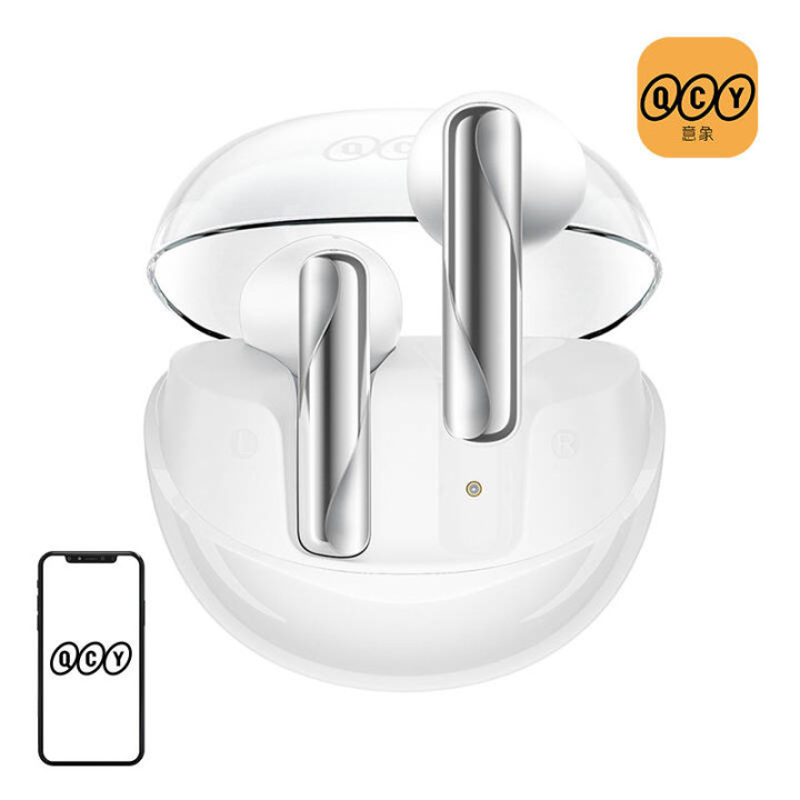 QCY AilyBuds Clear T32 TWS Earbuds (White)