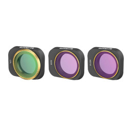 3 filtriga komplekt CPL+ND8+ND16 Sunnylife DJI Mini 3 Pro jaoks (MM3-FI415)