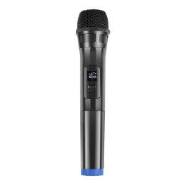 Bezvadu dinamiskais mikrofons UHF PULUZ PU628B 3,5 mm (melns)
