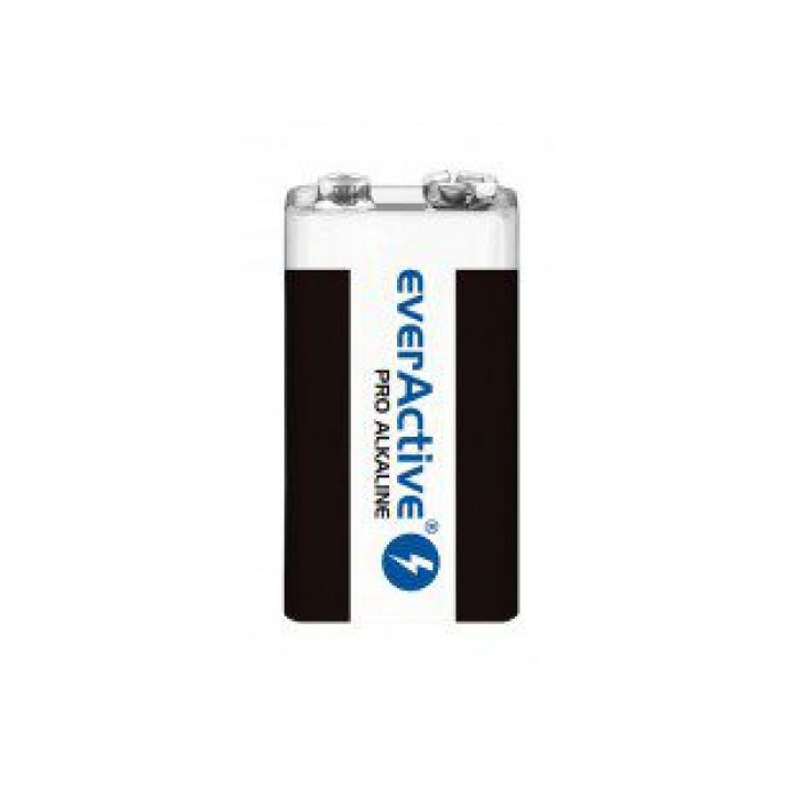 everActive Pro Alkaline 9V 6LR61 550mAh Professional Industrial Battery 1pcs