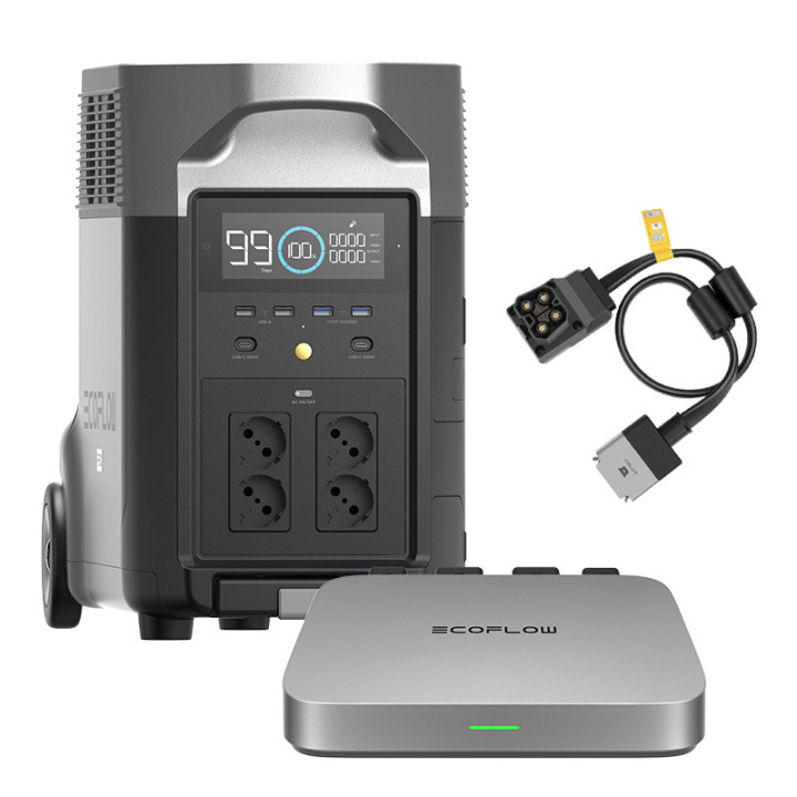 EcoFlow Delta Pro + PowerStream 800 W mikroinvertora komplekts (052460)