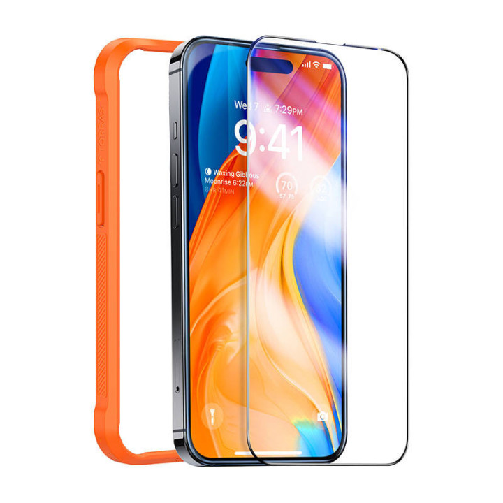 Torras InstaII Master Tempered Glass Screen Protector for iPhone 15 X00FX1063