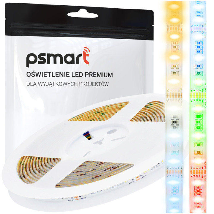 PSMART Taśma LED 12V RGB+CCT PRO 5050 IP65 60 светодиодов/м 5 м