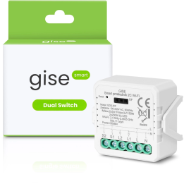 GISE Smart GDS-WF – dvigubas Wi-Fi Tuya relės modulis
