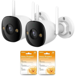 2 Imou bullet 3 5MP IP kamerų rinkinys su Imou Protect debesimis