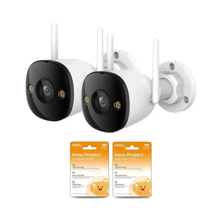 2 Imou bullet 3 5MP IP kamerų rinkinys su Imou Protect debesimis