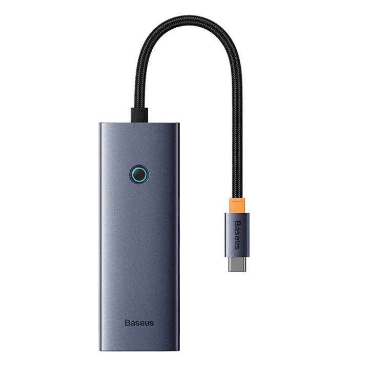 5-in-1 Hub Baseus UltraJoy Series USB-C - HDMI4K@30Hz+3xUSB 3.0+1xPD (harmaa)