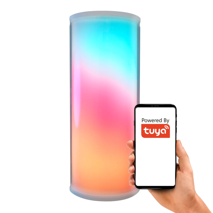 VIEDĀ NAKTS LAMPAS ROKTURIS RGBIC AKUMULATORS USB-C WIFI TUYA
