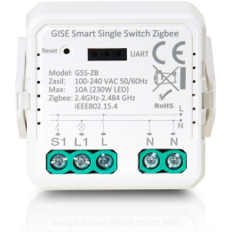 GISE Smart GSS-ZB – vienas Zigbee Tuya relės modulis