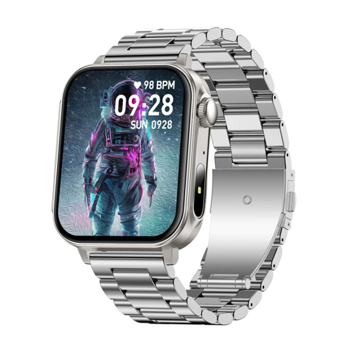Colmi P80 Smartwatch (Steel, Silver)