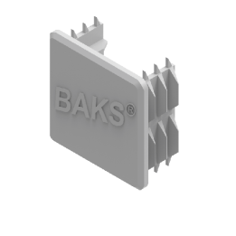 BAKS CNM775 beigu vāks 40x40mm FV montāžas profilam