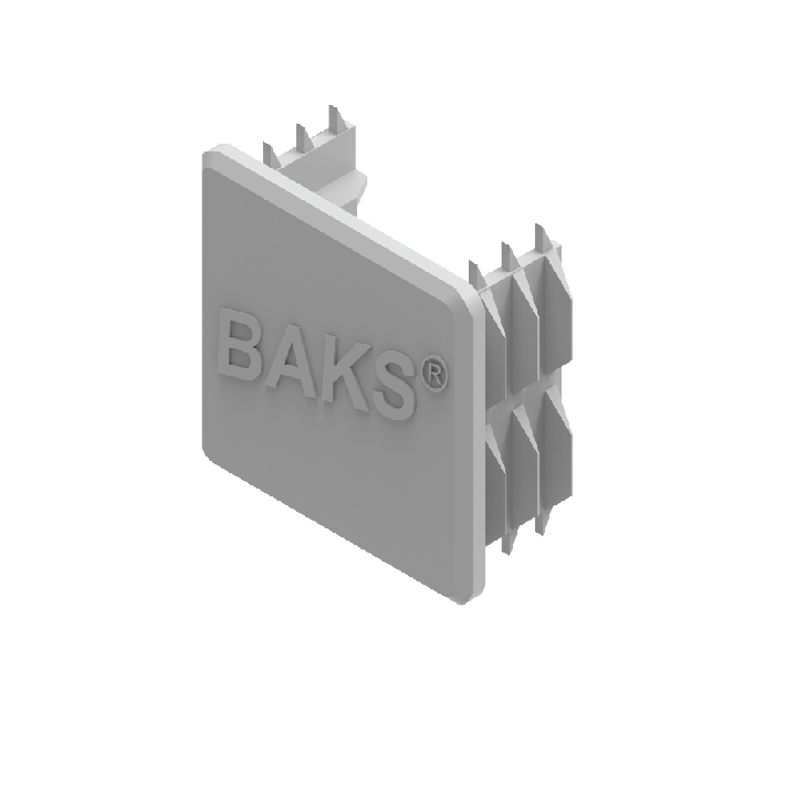 BAKS CNM775 beigu vāks 40x40mm FV montāžas profilam