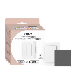 Aqara H2 Shutter Switch EU, Zigbee + kierre rullakaihtimen seinäkytkin, valkoinen/harmaa (DS-K02D)