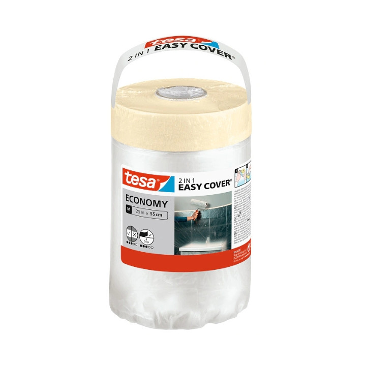 TESA EASY-COVER-ECONOMY/M/25X550 Малярная лента 25мм x 55м