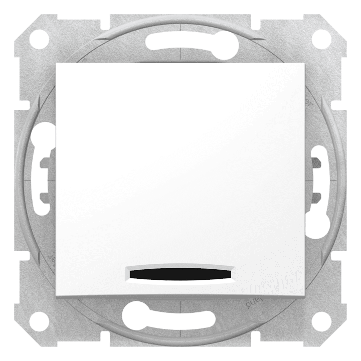 SLĒDZIS AR LAMPU SDN 10AX 250V BALTS