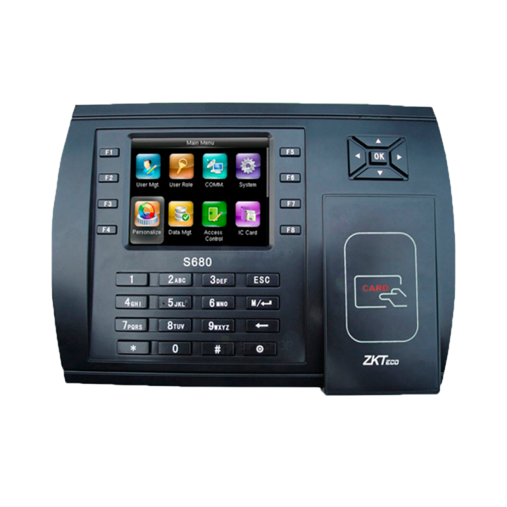 ZKTECO ZK-ICLOCKS680-DUAL Biometrinis prieigos kontrolės terminalas su piršto atspaudu, veidu, RFID ir PIN