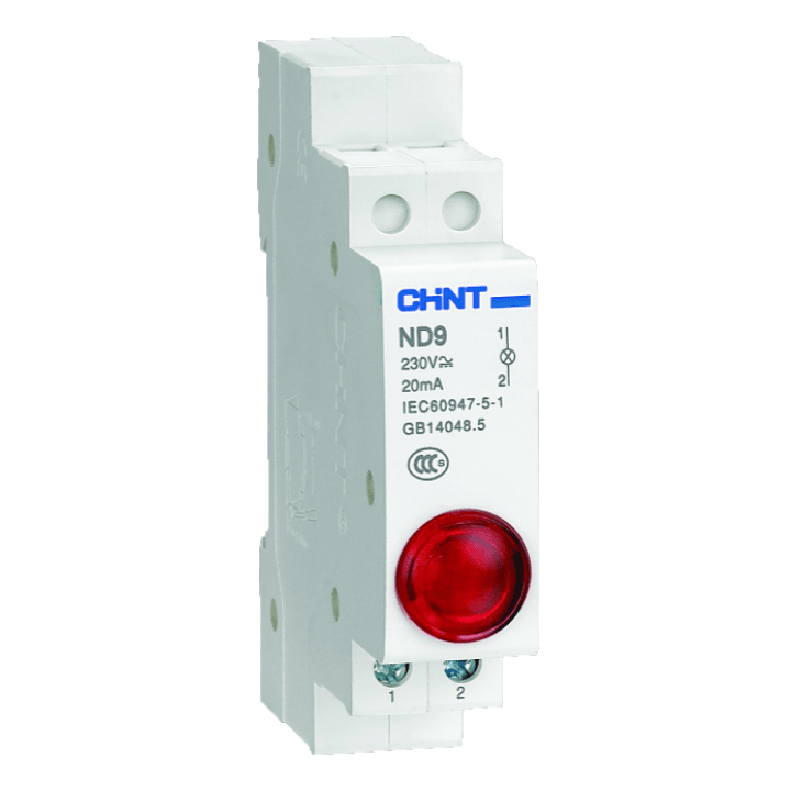 LED Indicator ND9-1 230V Red DIN