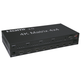 MARCA BLANCA HDMI-MATRIX-4X4-4K 4x4 HDMI matricas slēdzis 4K UHD HDR