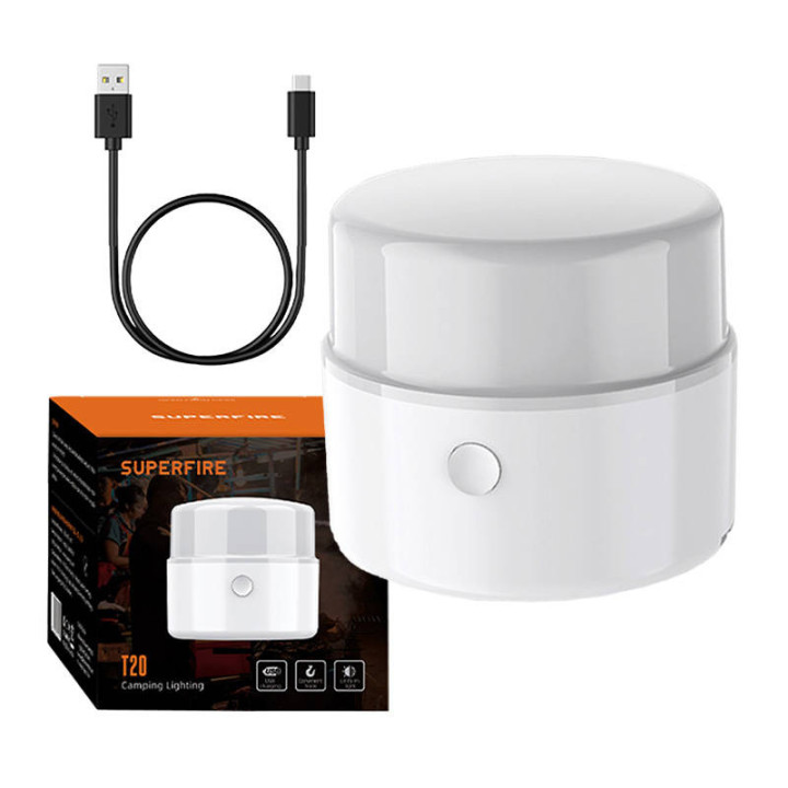 Кемпинговый фонарь Superfire T20, 180лм, USB