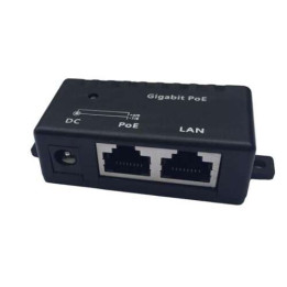 Адаптер GigaBit PoE для ALIX и RB - CZARNY с диодным светодиодом