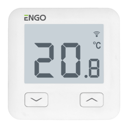 ENGO E10-W Wi-Fi Room Thermostat, 230 V, White