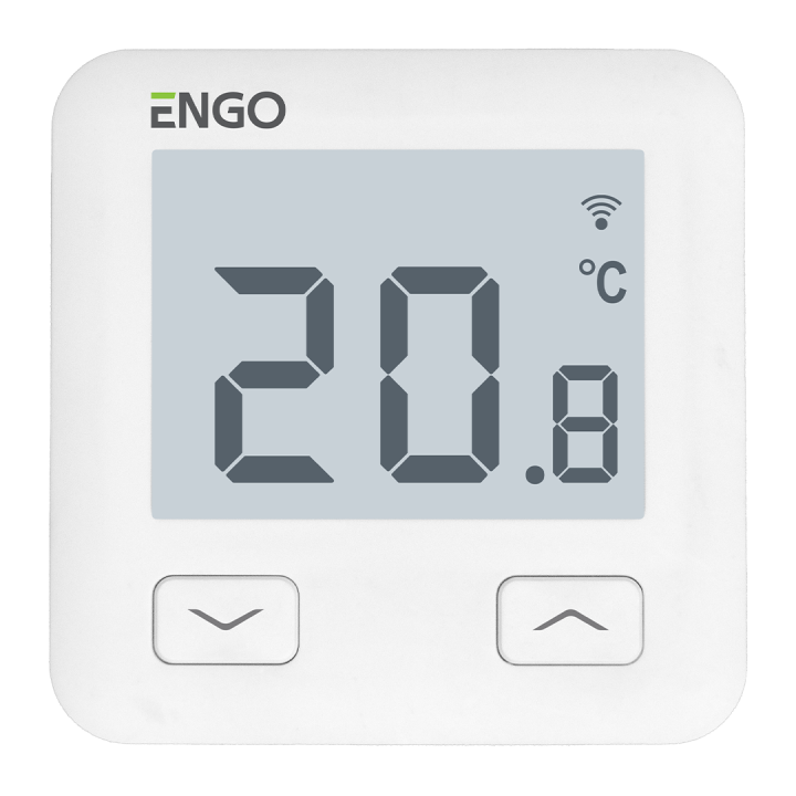 ENGO E10-W Wi-Fi Room Thermostat, 230 V, White