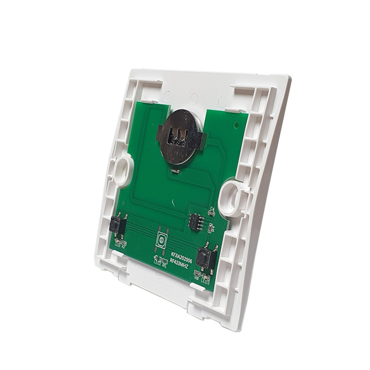 SmartWise BEREM2 Bluetooth (eWeLink-Remote) bezvadu slēdzis ar 2 pogām, BEZ PRIEKŠĒJĀ PANEĻA