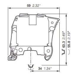 ENTRELEC HDM615 Skrūves Terminal bloks 6-35mm² 125A