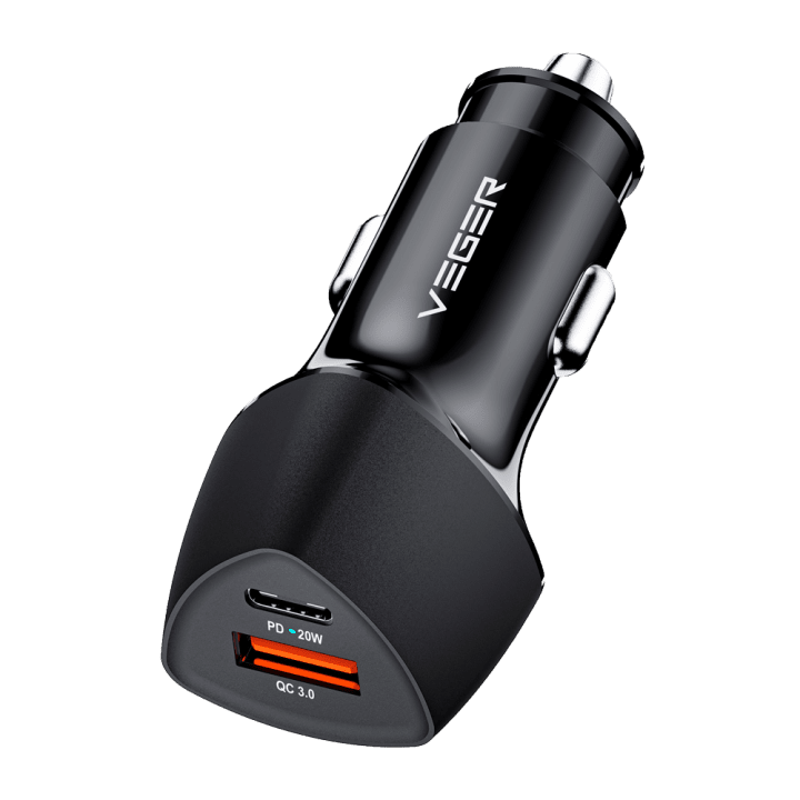 VEGER VG-CC50-1A1C 50W USB-C настенное зарядное устройство с быстрой зарядкой PD