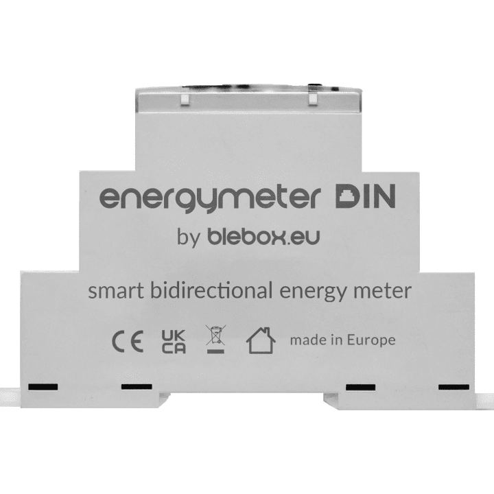 BLEBOX EnergyMeter DIN – двунаправленный счетчик электроэнергии WiFi 1F/3F, 3 × 50 А