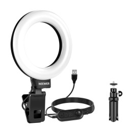 Neewer BR60 5" Clip-On Ring Light with Desk Stand