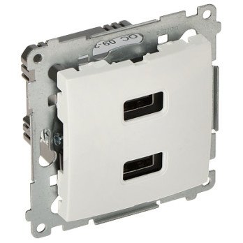 Laadimispesa DC2USB.01/11-SIMON54 Premium USB 5 V DC / 2.1 A