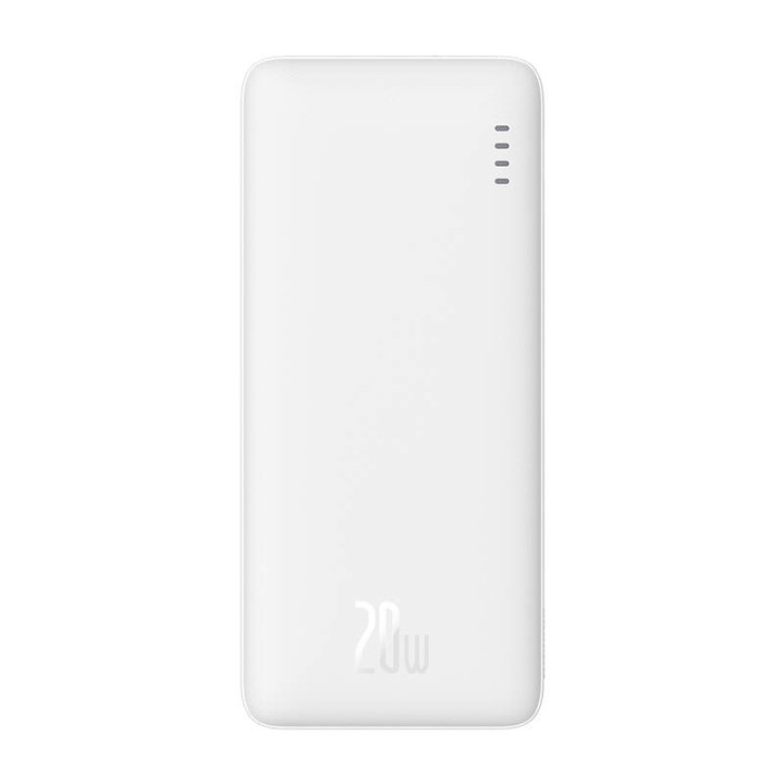 Baseus Airpow 10000mAh 20W barošanas bloks (balts)