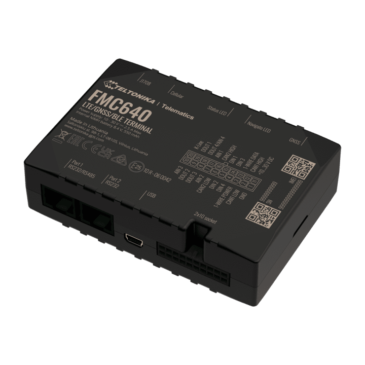 Teltonika TK-FMC640 4G LTE GPS sekiklis su Bluetooth BLE automobilių parko valdymui