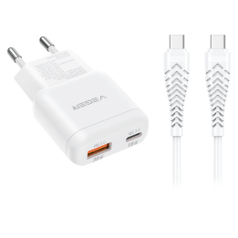 VEGER VG-TR120-Kit-30W1A1C 30W USB Wall Charger