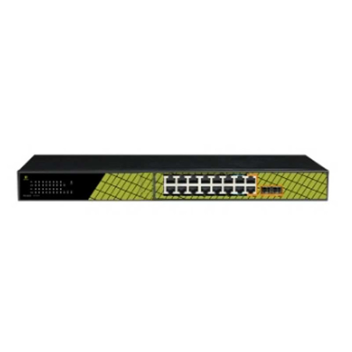 VidiLine VIDI-F1622GB PoE slēdzis 16x 100Mbps 240W 2x SFP