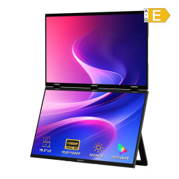ZEUSLAP Z18W Dual 18" portatīvais monitors